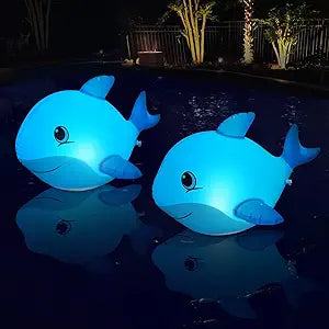 H2GLO Solar Floating Pool Lights – Dolphin Edition (2PCS)