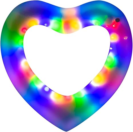 H2GLO Heart Pool Float Lounger – Float With Feeling!