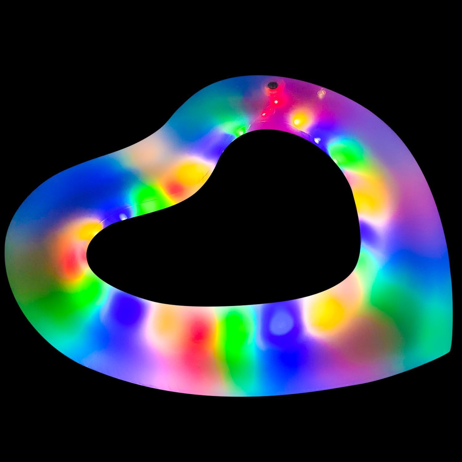 H2GLO Heart Pool Float Lounger – Float With Feeling!