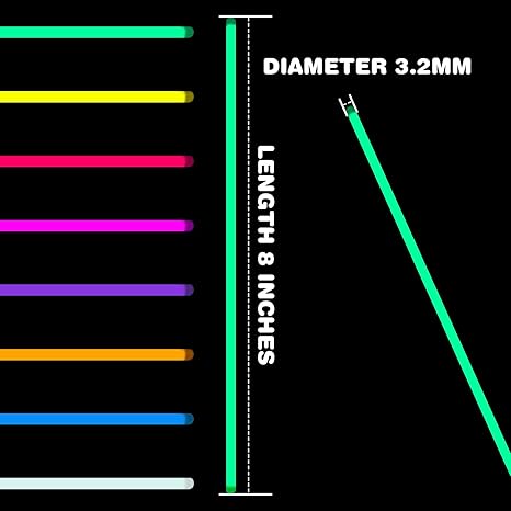 H2GLO 200 PCS Ultra Bright Glow Sticks Party Pack – Light Up the Night in Style!