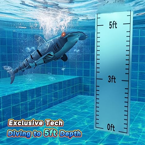 H2GLO Remote Control Shark Toy – Rule the Pool ! The ultimate summer splash attack is here!